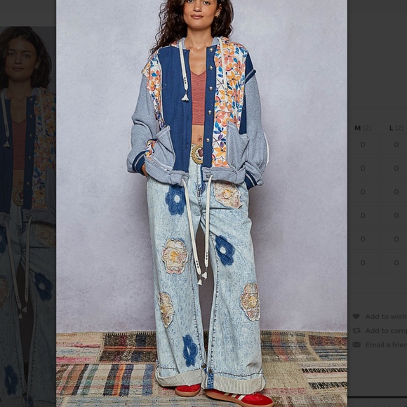 POL “ Chicago 11 “ POL Quilted Thermal Jacket with Waist String and Hood SR54 - Picture 5 of 13